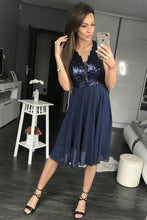 Load image into Gallery viewer, PINK BOOM  DRESS NAVY 44016-3