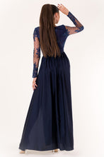 Load image into Gallery viewer, EVA &amp; LOLA DRESS NAVY BLUE 60008-3