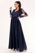 Load image into Gallery viewer, EVA &amp; LOLA DRESS NAVY BLUE 60008-3
