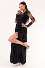 Load image into Gallery viewer, EVA &amp; LOLA DRESS ROYAL BLACK 60008-2