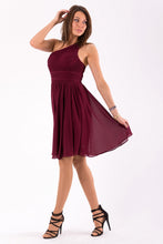 Load image into Gallery viewer, EVA&amp;LOLA  DRESS eggplant 46037-4