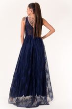 Load image into Gallery viewer, EVA &amp; LOLA DRESS NAVY BLUE 60007-2