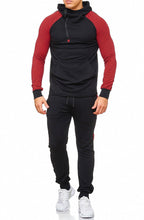 Load image into Gallery viewer, SWEAT SUIT MAN- BLACK-RED 47008-1