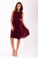 Load image into Gallery viewer, EVA&amp;LOLA  DRESS eggplant 51003-2