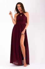 Load image into Gallery viewer, EVA&amp;LOLA  DRESS eggplant 51009-2