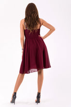 Load image into Gallery viewer, EVA&amp;LOLA  DRESS eggplant 46039-3