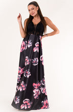 Load image into Gallery viewer, EVA &amp; LOLA FLOWERS DRESS ROYAL BLACK 60006-2