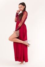 Load image into Gallery viewer, EVA &amp; LOLA DRESS burgundy 60008-4