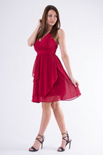Load image into Gallery viewer, EVA &amp; LOLA DRESS burgundy 58005-3