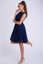 Load image into Gallery viewer, EVA &amp; LOLA DRESS NAVY 26012-5