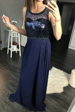 Load image into Gallery viewer, EVA &amp; LOLA DRESS NAVY 44005-2