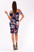 Load image into Gallery viewer, EMAMODA DRESS NAVY 49003-2