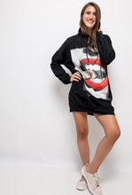 Load image into Gallery viewer, OVERSIZE DRESS / SWEATSHIRT BLACK 61006-1