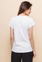 Load image into Gallery viewer, T-SHIRT BUT FIRST COFFE WHITE 61005-1