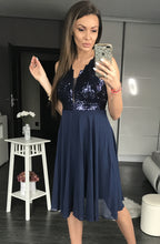 Load image into Gallery viewer, PINK BOOM  DRESS NAVY 44016-3
