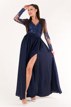 Load image into Gallery viewer, EVA &amp; LOLA DRESS NAVY BLUE 60008-3