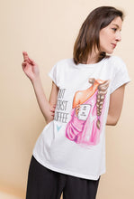 Load image into Gallery viewer, T-SHIRT BUT FIRST COFFE WHITE 61005-1