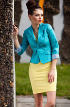 Load image into Gallery viewer, 3516-4 jacket with lightly shimmering fabric - mint sorbet