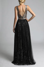 Load image into Gallery viewer, SOKY SOKA  DRESS BLACK/GOLD 62004-3