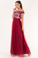 Load image into Gallery viewer, EVA &amp; LOLA DRESS burgundy 60010-1