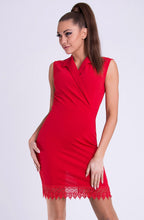 Load image into Gallery viewer, EMAMODA DRESS - RED 26005-3