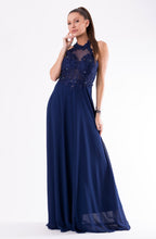 Load image into Gallery viewer, EVA &amp; LOLA DRESS NAVY BLUE 54003-1