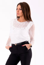 Load image into Gallery viewer, BLOUSE -WHITE 46041-1