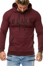 Load image into Gallery viewer, MEN'S BLOUSE BLACK ICON- burgundy 52004-2