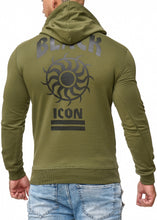 Load image into Gallery viewer, MEN'S BLOUSE BLACK ICON-KHAKI 52004-3