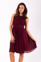 Load image into Gallery viewer, EVA&amp;LOLA  DRESS eggplant 51003-2