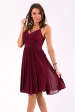Load image into Gallery viewer, EVA&amp;LOLA  DRESS eggplant 46039-3