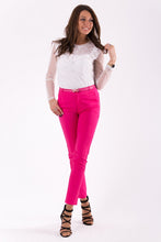 Load image into Gallery viewer, TROUSERS+BELT -FUSHIA46010-1