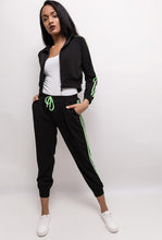 Load image into Gallery viewer, Women's tracksuit BLACK 61004-1