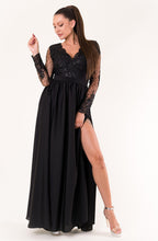 Load image into Gallery viewer, EVA &amp; LOLA DRESS ROYAL BLACK 60008-2