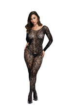 Load image into Gallery viewer, BACI BODYSTOCKING BLACK PATTERNED 50008-12