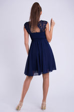 Load image into Gallery viewer, EVA &amp; LOLA DRESS NAVY 26012-5