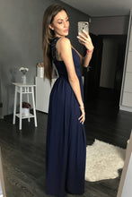 Load image into Gallery viewer, EVA &amp; LOLA DRESS NAVY 44002-3