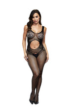 Load image into Gallery viewer, BACI BODYSTOCKING BLACK PATTERNED 50008-21