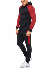 Load image into Gallery viewer, SWEAT SUIT MAN- BLACK-RED 47008-1