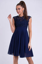 Load image into Gallery viewer, EVA &amp; LOLA DRESS NAVY 26012-5