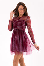 Load image into Gallery viewer, SOKY SOKA DRESS burgundy 46022-2