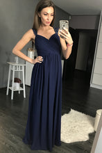 Load image into Gallery viewer, EVA &amp; LOLA DRESS NAVY 44002-3