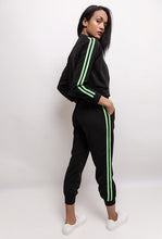 Load image into Gallery viewer, Women's tracksuit BLACK 61004-1