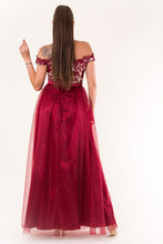Load image into Gallery viewer, EVA &amp; LOLA DRESS burgundy 60010-1