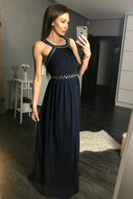 Load image into Gallery viewer, EVA &amp; LOLA DRESS NAVY 44009-1