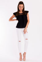 Load image into Gallery viewer, BLOUSE -BLACK 48028-4