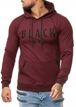 Load image into Gallery viewer, MEN'S BLOUSE BLACK ICON- burgundy 52004-2