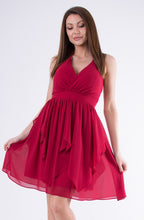Load image into Gallery viewer, EVA &amp; LOLA DRESS burgundy 58005-3