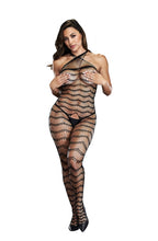 Load image into Gallery viewer, BACI BODYSTOCKING BLACK PATTERNED 50008-13