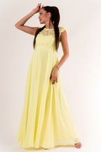 Load image into Gallery viewer, EVA &amp; LOLA DRESS NAVY YELLOW 60005-4